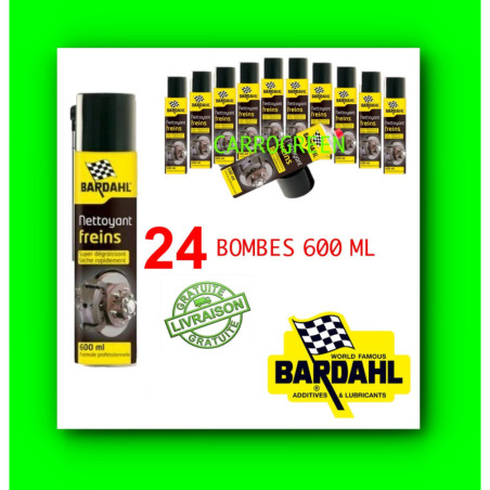 24 Bombes Nettoyant Degraissant Freins Auto Moto Bardahl : Carrogreen