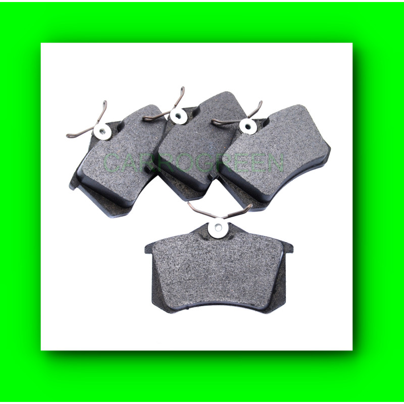 Jeu de 4 plaquettes Arriere PEUGEOT 207 307 Partner : Carrogreen